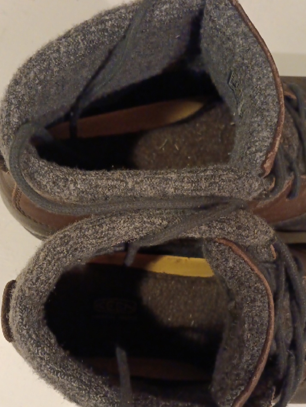 Keen Men's Brown and Gray Lace-Up Work Boots - Picture 3 of 9